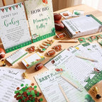 Funnymoom 426 Pcs Football Baby Shower Games, 8 Games Bingo Advice Cards - Image 2