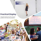 Jiang&Rong Portable Reverse-Folding Backdrop Stand Kit 10ft x 6.5ft(W x H) - Image 7