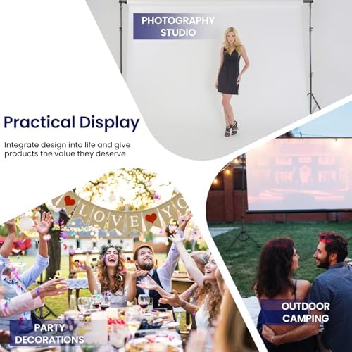 Jiang&Rong Portable Reverse-Folding Backdrop Stand Kit 10ft x 6.5ft(W x H) - Image 7