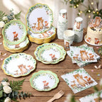 Funnymoom 250 Pcs Woodland Animals Baby Shower Party Decorations Serves 50 - Image 6