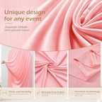 7.2FT Pink Arch Cover - Stretchy Fitted Arch Backdrop Cover for Round Top Chiara Backdrop Stand for Wedding Baby Shower Birthday Party Bridal Shower Decorations - Image 6