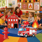 Firetruck Birthday Stand Up Decoration for Indoor Outdoor, 5PCS - Image 7