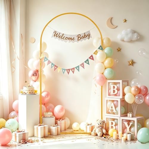 7.2FT Metal Wedding Arch Backdrop Stand for Party, Balloon Arch Stand - Image 3