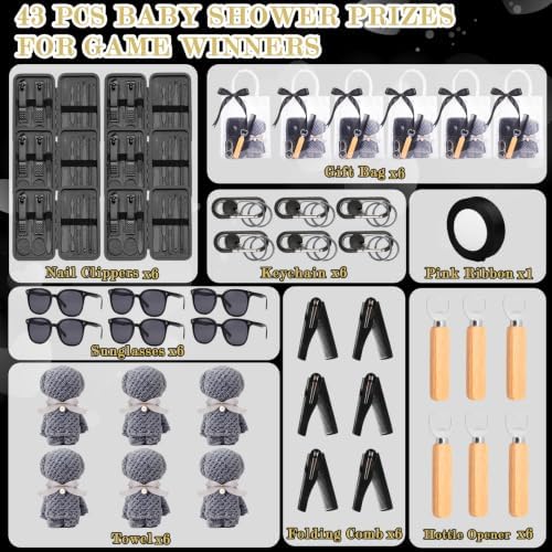 6 sets Baby Shower Prizes for Men Game Winner Gift Sets for Funny Guest Gifts for Wedding & Bridal Showers - Image 4