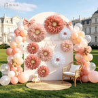 Giant Paper Flowers Decorations for wall Party(Dusty Pink) - Image 3