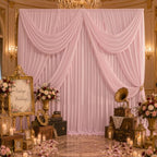 20ft×10ft Wrinkle Free Dusty Pink Backdrop Curtain for Parties - Image 6