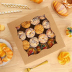 Moretoes 25pcs Pie Boxes, 12x12x3 Inch Auto-Popup Brown Bakery Boxes - Image 6