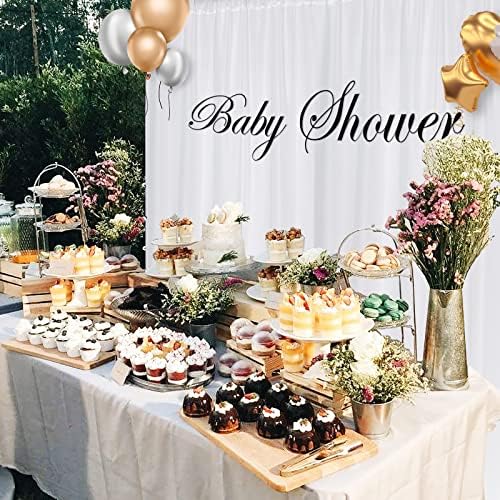 White Backdrop Curtain for Wedding Decor Holiday Party 6 Panels, 5ft x 10ft - Image 4