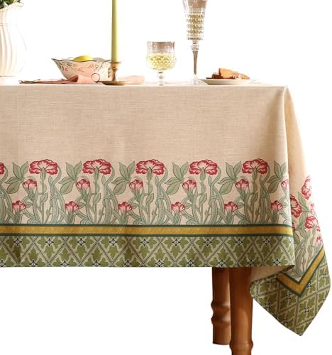 patdrea Vintage French Printed Tablecloth,Rectangular,102"x63" by Welcometopatdrea