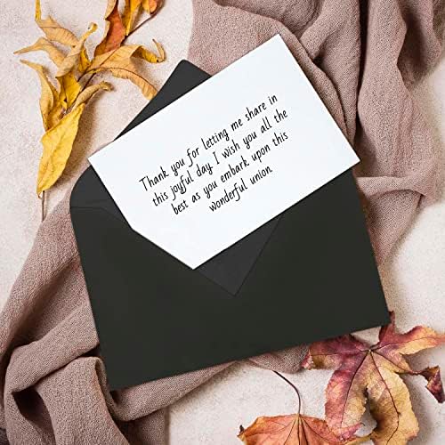 Darling Souvenir A2 Black Invitation Envelopes (4 3/8 x 5 3/4) Euro V-Flap 80 LBS Ideal for Weddings, Birthday, Invitations, Baby Shower,Bridal Shower -Packs & Colours Available - Image 3