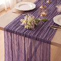 12 Pack Dusty Purple Cheesecloth Table Runner 120 Inch Boho Wedding Decor by Fixwal