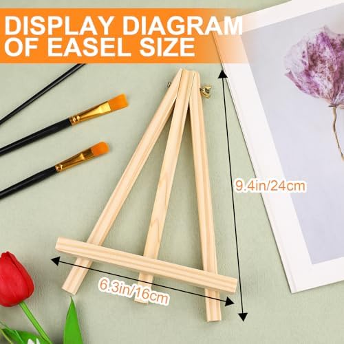 ESRICH 4 PCS 9 Inch Easel for Painting, Easel Stand for Painting Canvas - Image 6