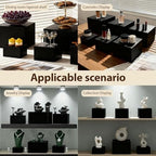 6PCS Black Acrylic Buffet Display Risers 3in to 8in - Image 6
