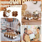 MTLEE 24 Sets Dark Brown Baby Shower Party Favors Small Bubble Candle - Image 4