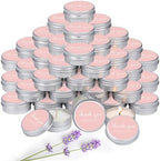 Mtlee 50 Pcs Pink Wedding Thank You Candles Gifts for Guests Baby Shower by MTLEE