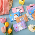 PerKoop 100 Pack Pocket Tissues Travel Slim Packs Small Facial Tissues Wallet Size Toilet Paper for Travel Guest Wedding Supplies, 4 Styles(Cat) - Image 4