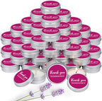 MTLEE 50 Pcs Fuchsia Hot Pink Thank You Candles Baby Shower Wedding Favors by MTLEE