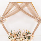 Sheer Gauze Wedding Arch Draping Fabric 29" x 20 FT 4 Panels Nude - Image 6