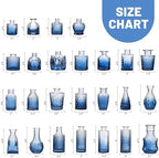 Fixwal 36 Blue Bud Vases Glass Bud Vase Set of 36, Small Vases for Flowers - Image 6