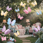 16 Pcs Large Butterfly Party Decoration 3D Pastel Double Layer - Image 6