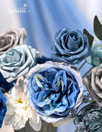 Artificial Flower Box Set Faux Flowers Fake Roses with Stems for DIY - Image 2
