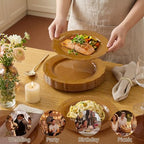 Tinybee 60PCS Brown Plastic Plates - Heavy Duty Brown Disposable Plates - Image 3