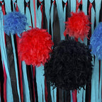 ZUCKER 18 inch Fluffy Feather Hanging Pom Pom - Hanging Decor for Party, Wedding, Baby Shower or Home Decor (Black) - Image 4