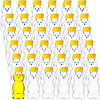 Thenshop 36 Pcs Honey Bear Bottles Plastic Empty Squeeze Jars,240 Ml/ 8 Oz by Thenshop