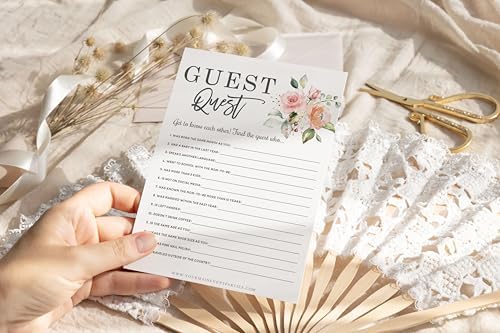 Your Main Event Prints Floral Baby in Bloom Baby Shower Games, Fun Activities for 25 Guests(Bingo, Who Knows Mommy Best, Guest Quest and Guess Who) (Pack of 2) - Image 3