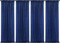 Poise3EHome 4Pcs 2Ft x 8Ft Blue Sequin Backdrop Curtains, Glitter Photography Backdrop, Sequence Xmas Thanksgiving Backdrop (Navy Blue, 4 pcs-2ftx8ft) by Poise3EHome