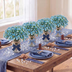 Daifunli 6 Sets Blue Jean Baby Shower Centerpieces for Table - Image 4