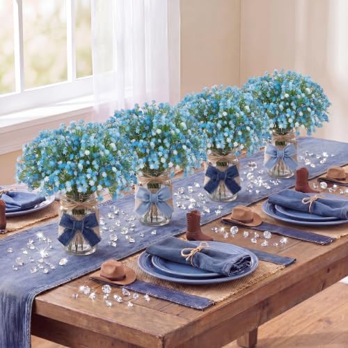 Daifunli 6 Sets Blue Jean Baby Shower Centerpieces for Table - Image 4