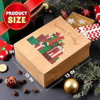 JOYIN 24 Pcs Christmas Kraft Gift Bags with Twine Handles, 10'' X 13'' X 5'' Large Xmas Goodie Goody Treat Bags for Holiday Present Wrapping, Christmas Decorations, Party Supplies Decor - Image 4