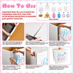 gisgfim 28 Inches Extra Large Gender Reveal Gift Box Kit Balloon Boy Girl - Image 3