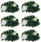 NUPTIO Green Flower Ball Centerpieces: Artificial Rose for Table, 9.4 Inch by Nuptio