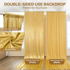 50x15FT Gold Sequin Backdrop Curtain Double Sided - Image 3
