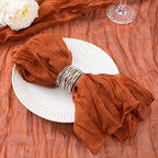 DeZerlor Fall Terracotta Cheese Cloth Napkins Set of 100 for Wedding Party by DeZerlor