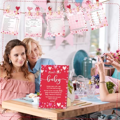 Patelai 321 Pcs Baby Shower Games Supplies, Lover - Image 6