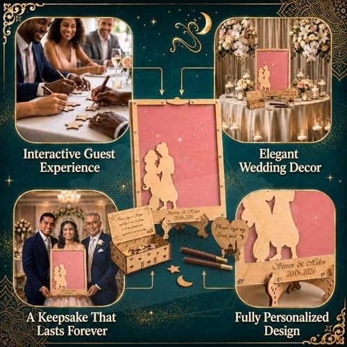 Wedding Guest Book Alternative, Arabian Nights Genie Lamp Drop Box, Custom - Image 5