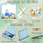 Wedding Guest Book Alternative, Personalized Whale Beach Ocean Keepsake - Image 7