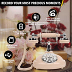 Audio Guest Book Wedding Phone- Record Customized Audio Messages with GuestBook – A Personal and Convenient Way to Preserve Your Special Occasions (Beige Phone) - Image 4