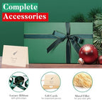 Dark Green Magnetic Gift Box for Christmas Presents, 13.85"x8.35"x4.45" - Image 6