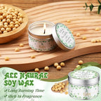Threlaco 50 Pcs Baby Shower Candles, Party Favors, Eucalyptus - Image 3