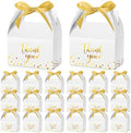 Engrowtic 50 Pcs Thank You Boxes with Ribbon Handles 5.9",White by Engrowtic