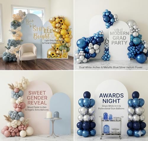 Balloon Arch Stand Set of 2 (7.2FT & 6FT) – Gold Arch Backdrop Stand for Wedding, Party Decoration, Photo Backdrop Frame with Base, Carry Bags & Accessories - Image 7