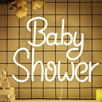 YuanDian Baby Shower Neon Sign, Dimmable LED Neon Lights USB Powered for Wall Decor, Baby Room Decorations, Light up Welcome Signs for Shower Party Birthday Backdrop by YuanDian