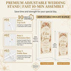 Yebo Wedding Welcome Sign Stand, Adjustable Display Easel with Carry Bag - Image 4