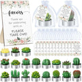Mtlee 36 Sets Baby Shower Favors for Guest, Succulent Candle Bulk, Floral by MTLEE