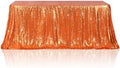 Poise3EHome Orange Sequin Tablecloth 90×132 Inch Rectangle Sparkly Fabric Table Cloth for Halloween Baby Shower Birthday Party Wedding Holiday Decoration by Poise3EHome