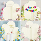 Wokceer Arch Backdrop Cover 6FT,5FT,4FT Ivory Arch Cover Stretchy Backdrop - Image 5